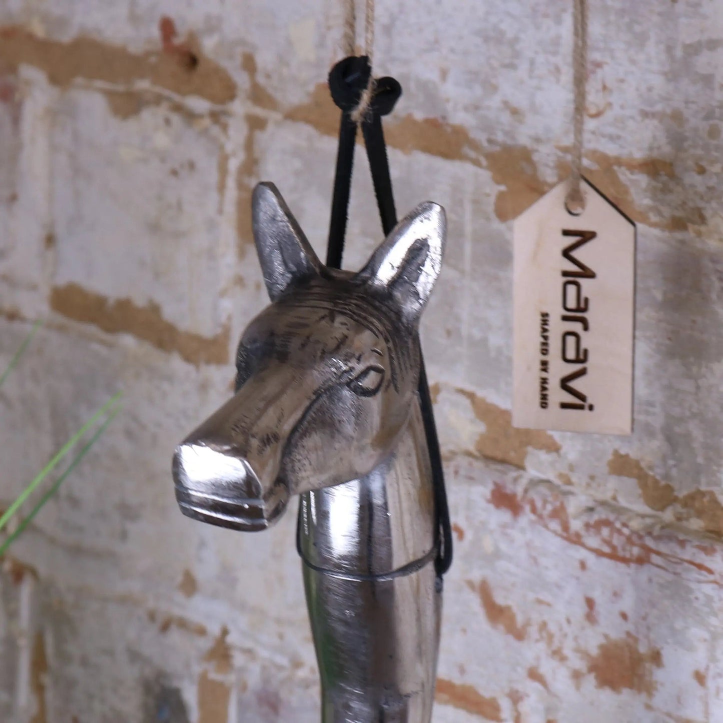 Khosa Animal Head Antique Style Metal Shoe Horn