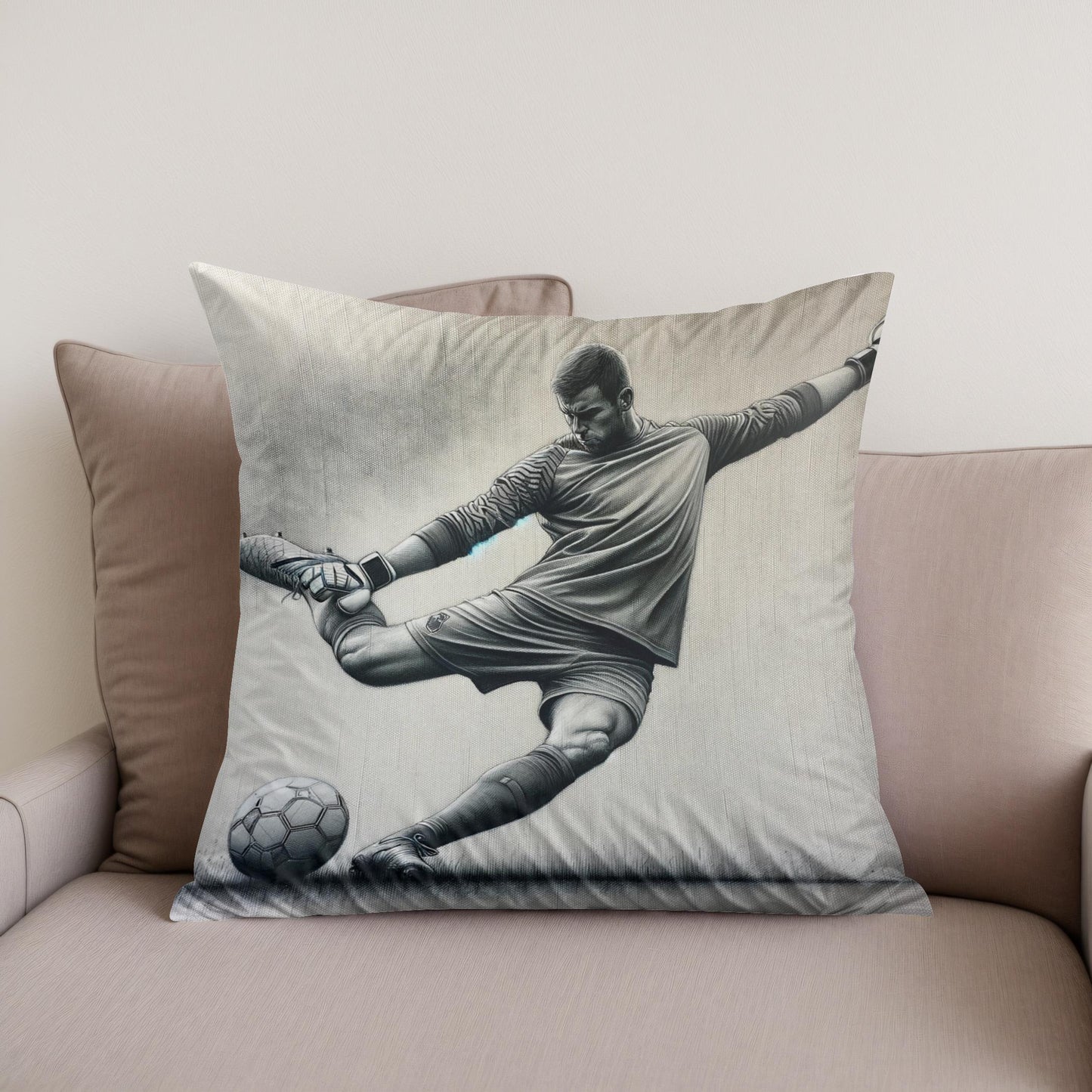 Kick-Off Sketch Cotton Cushion