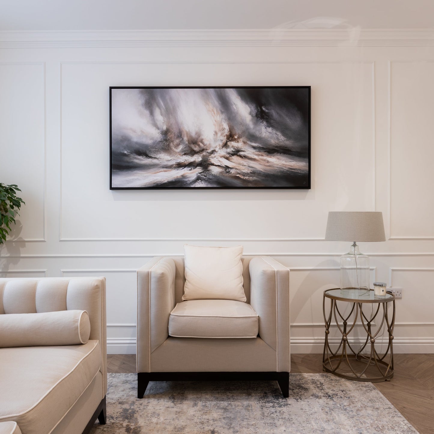 Kinetic Panoramic Framed Printed Canvas