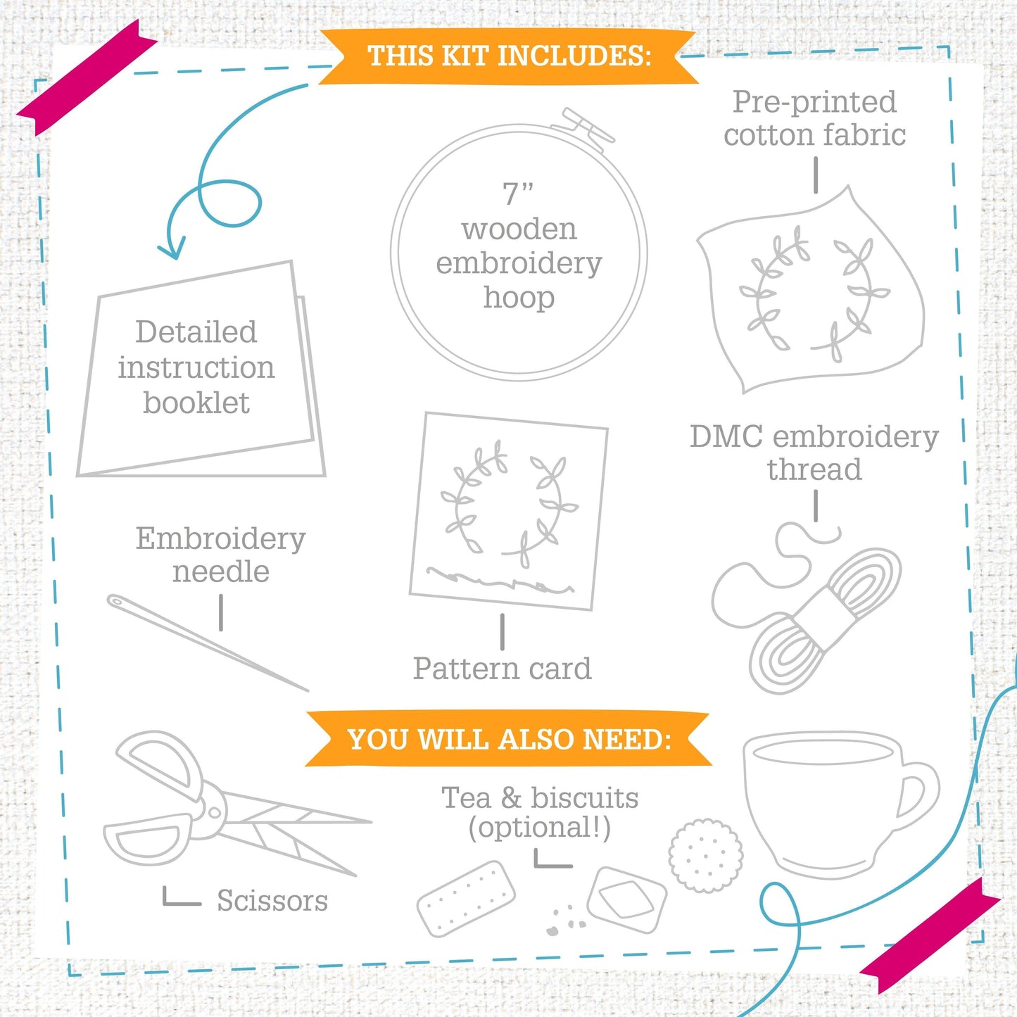 Baby Penguin Embroidery Kit for Beginners