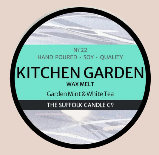 KITCHEN GARDEN - Garden Mint and White Tea - handmade wax melt - 50g
