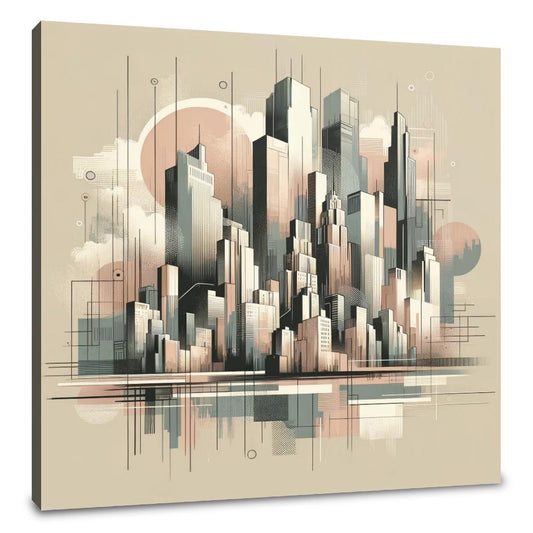 Cityscape Urban Symphony Canvas