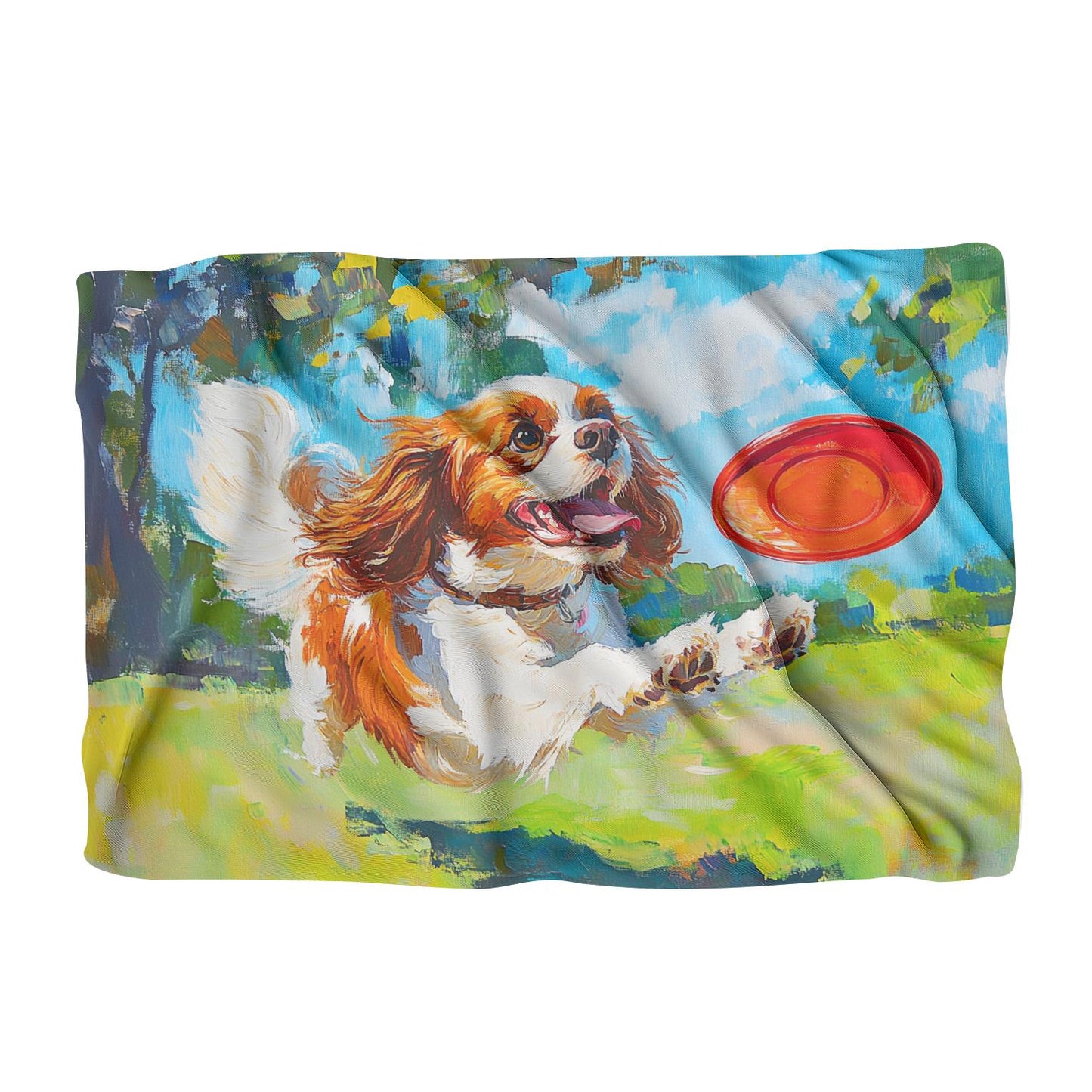 Cavalier's Frisbee Chase Blanket