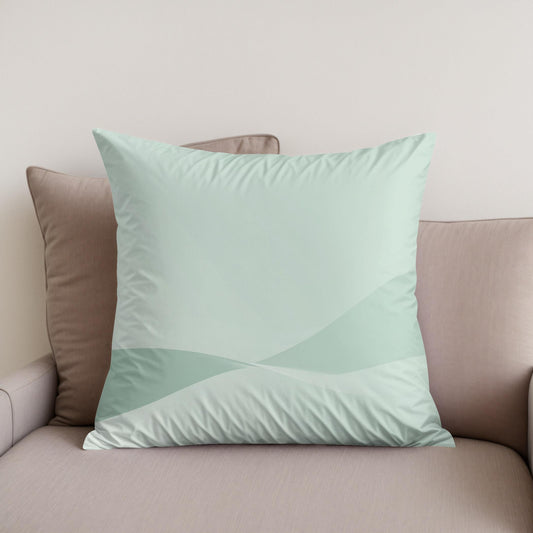 Serene Wave Cotton Cushion