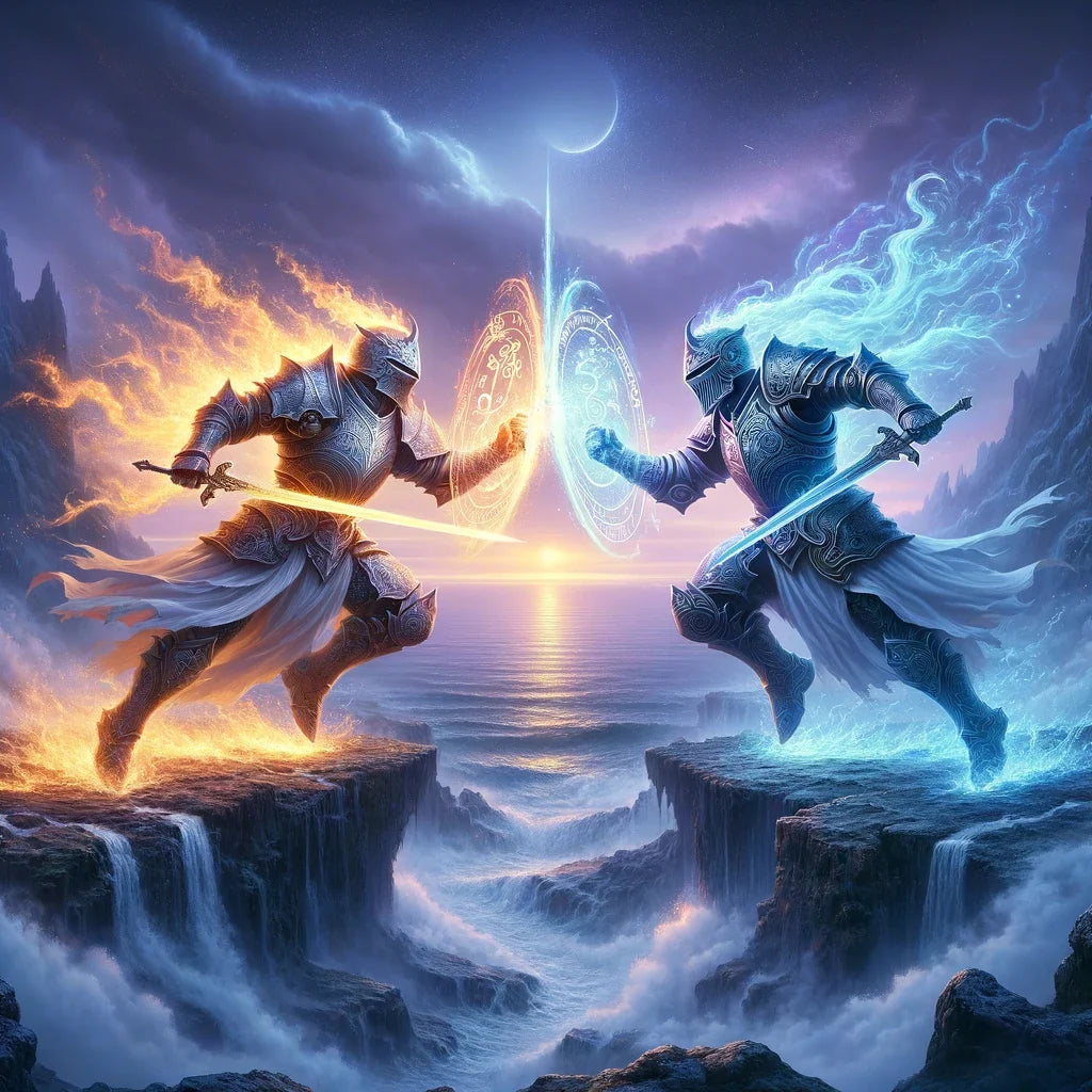 Knights of Elemental Fury Canvas
