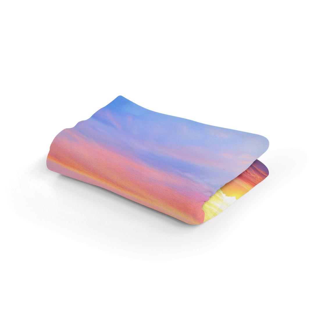 Sunset Illusion Blanket