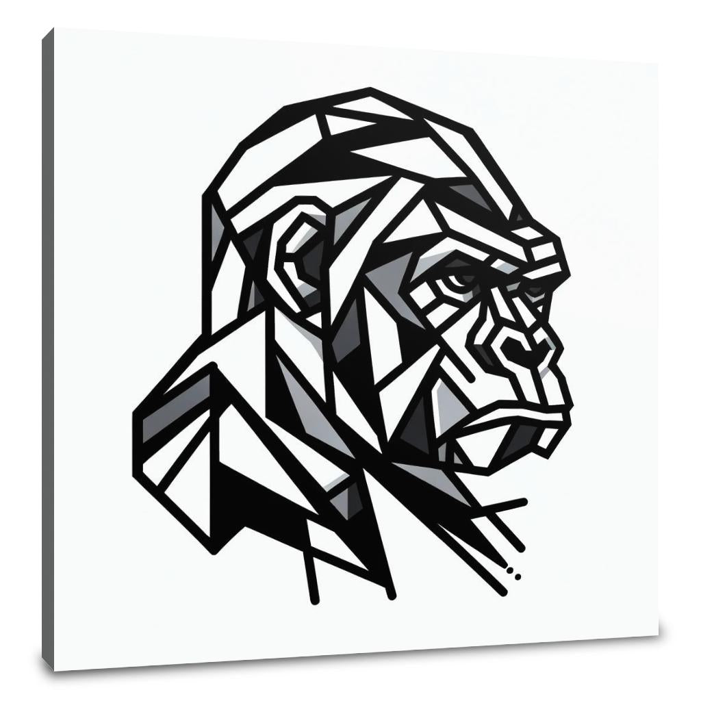 Cubist Gorilla Canvas