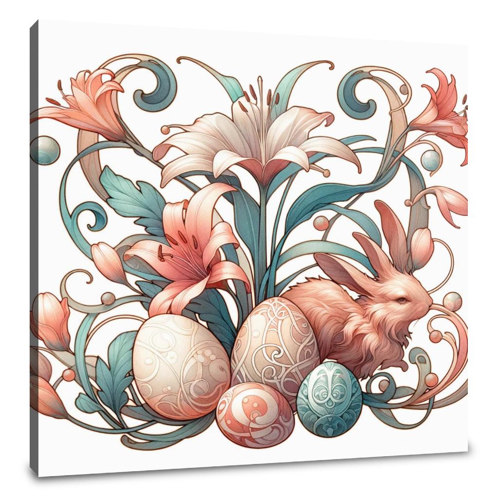 Nouveau Easter Whimsy Canvas