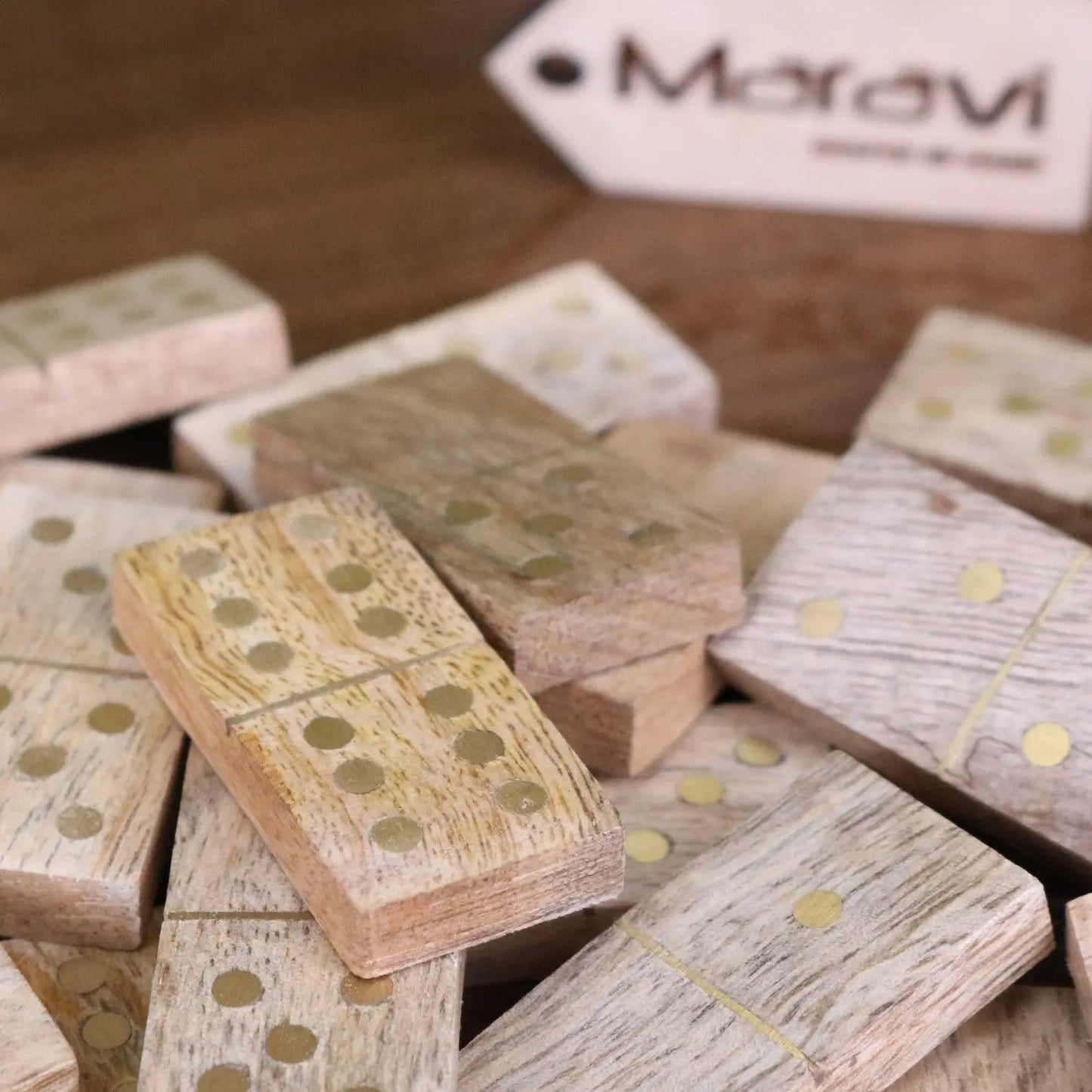 Kumari Wooden Domino Set with Box