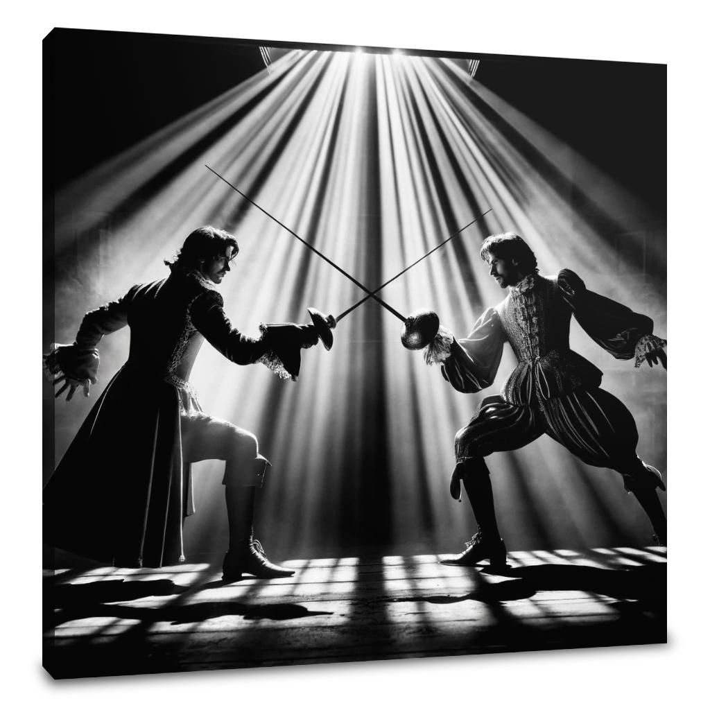 Dramatic Duel Canvas