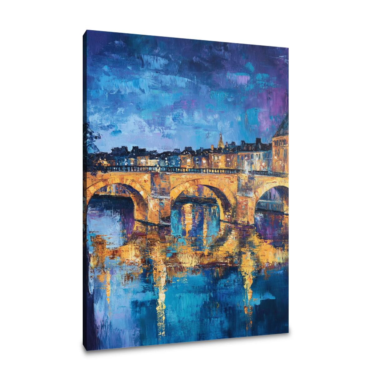 Pont Neuf Night Canvas