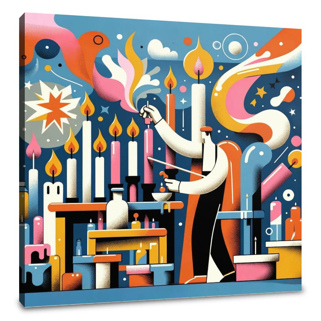 Whimsical Candle Maker Canvas