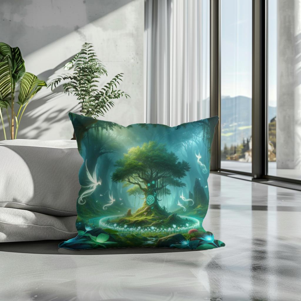 Enchanted Forest Cotton Cushion