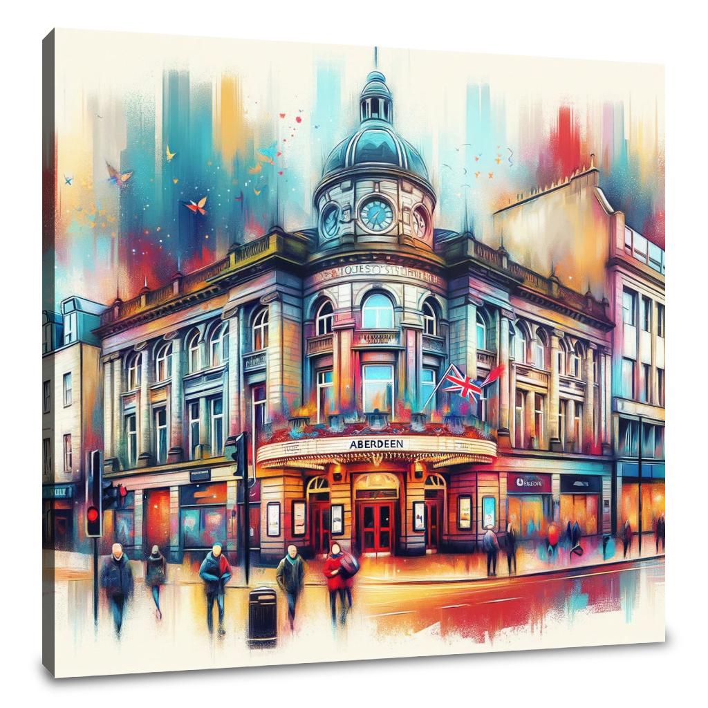 Aberdeen His Majesty's Theatre Whimsy Canvas