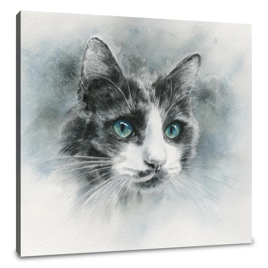 Vivid Eyes Cat Canvas