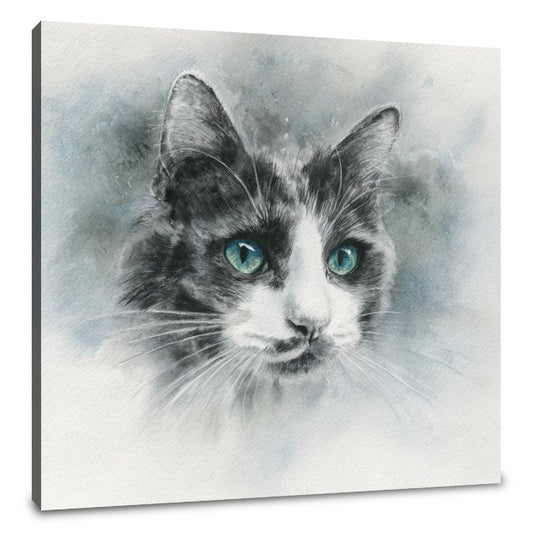 Vivid Eyes Cat Canvas