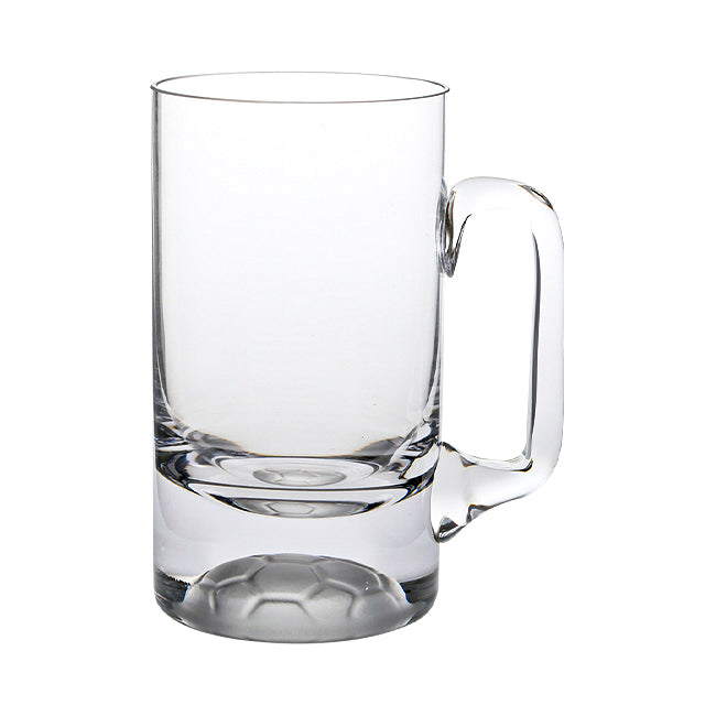 Football Based Glass Tankard - 1/2 Pint