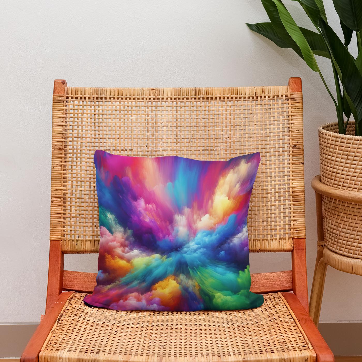 Serene Vibrance Cotton Cushion