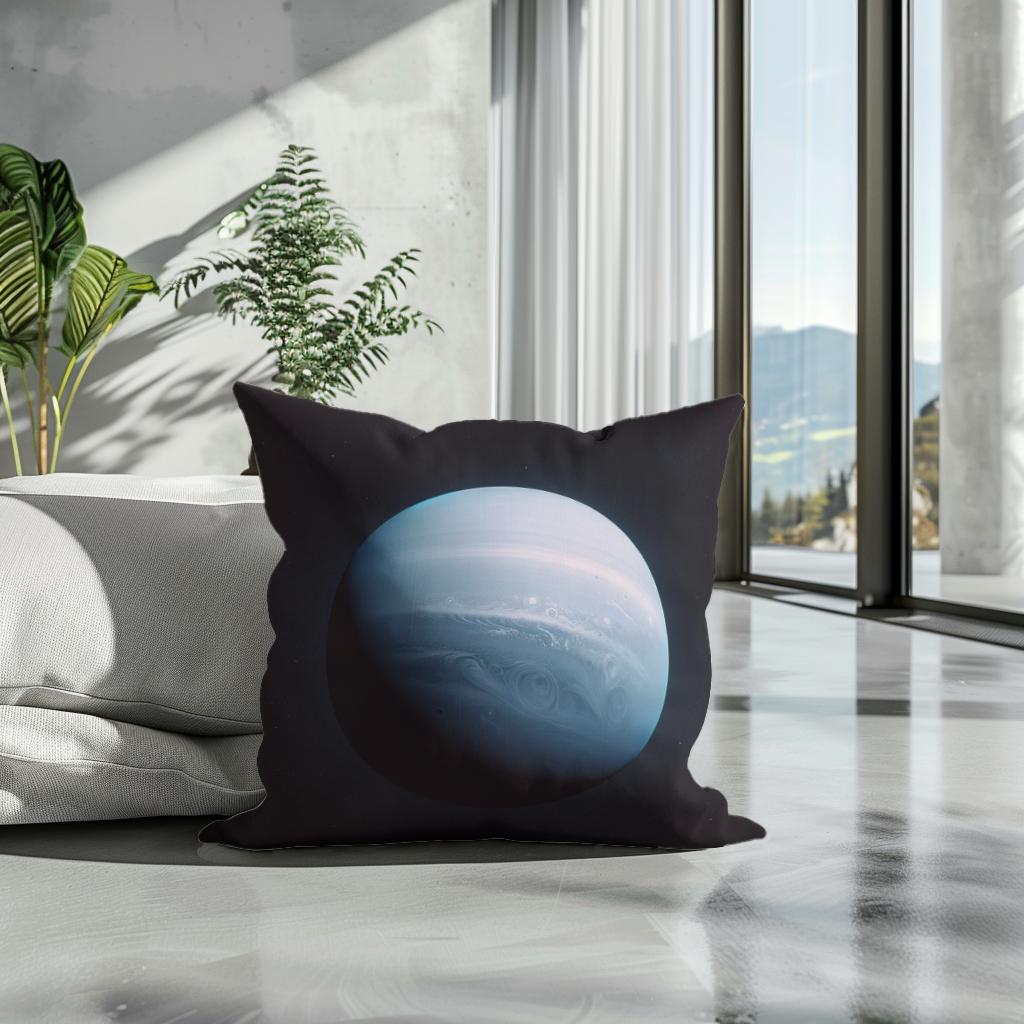 Uranus' Celestial Calm Cotton Cushion