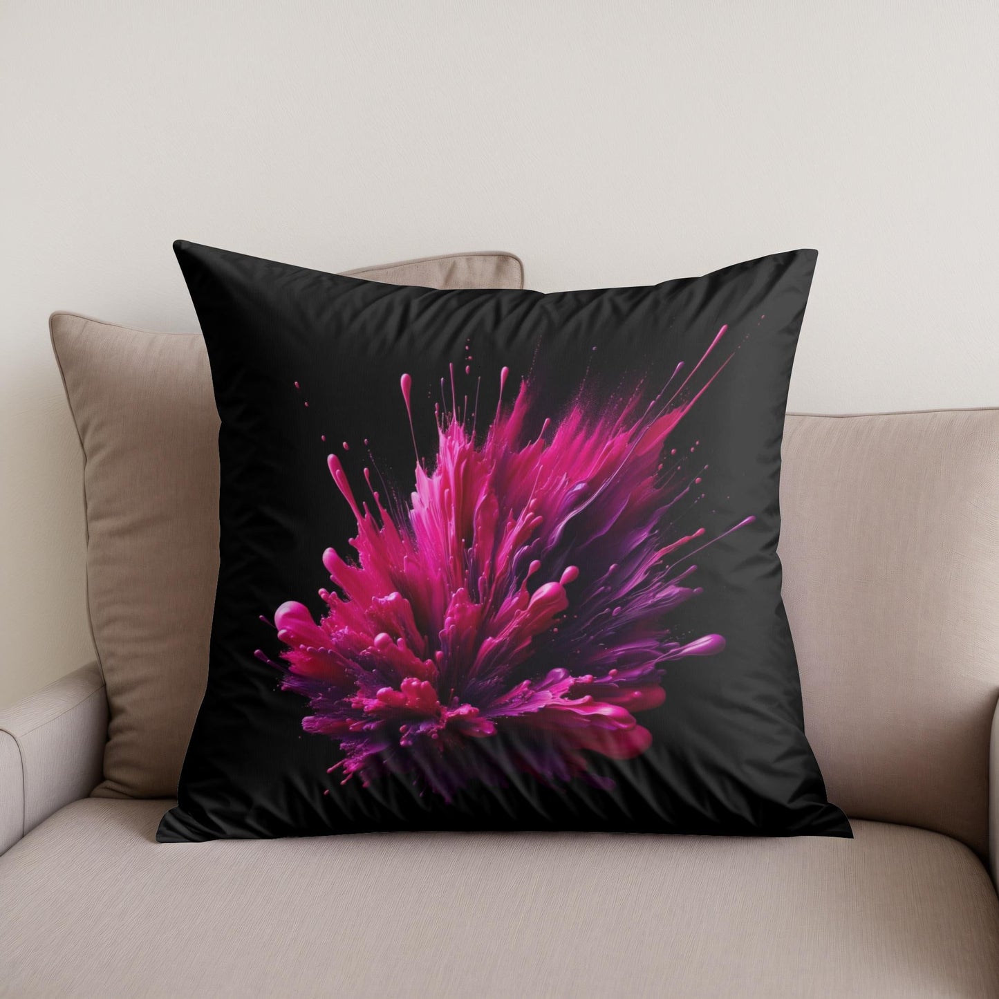 Magenta Energy Cotton Cushion