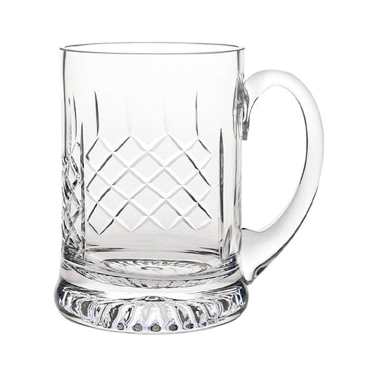 Handmade Crystal Cut Tankard - 0.565Ltr