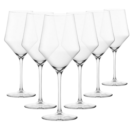 Edge Red Wine Glasses - 520ml - Set of 6