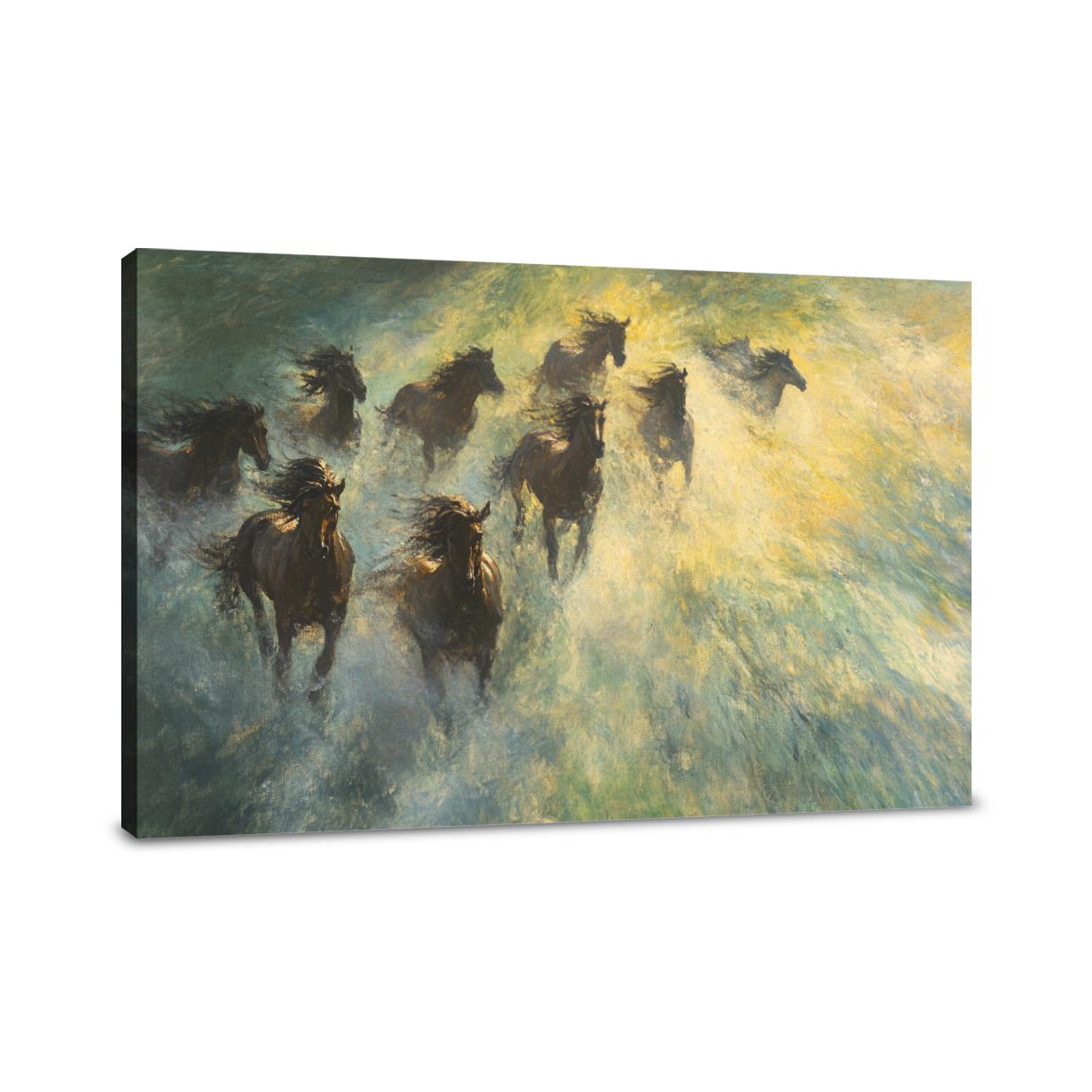Galloping Horses Canvas