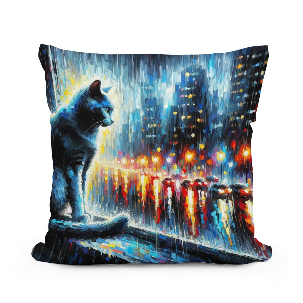 City Rainwatch Cotton Cushion