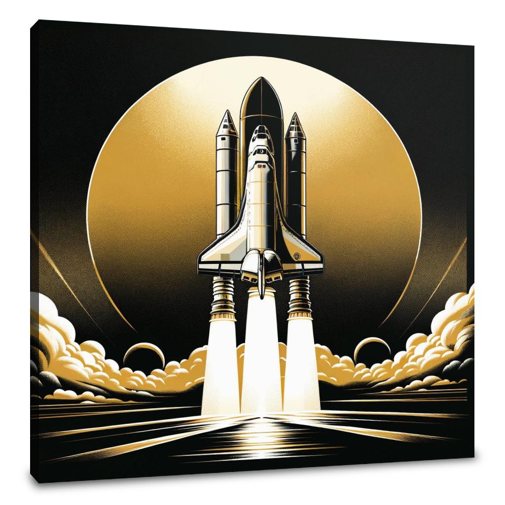Golden Ascent Odyssey Canvas