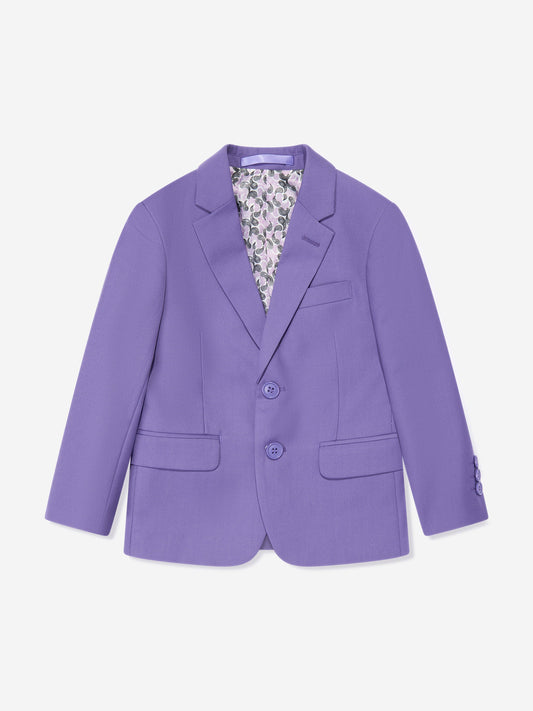 SUITLAB London Boys 7 Piece Suit Set in Purple