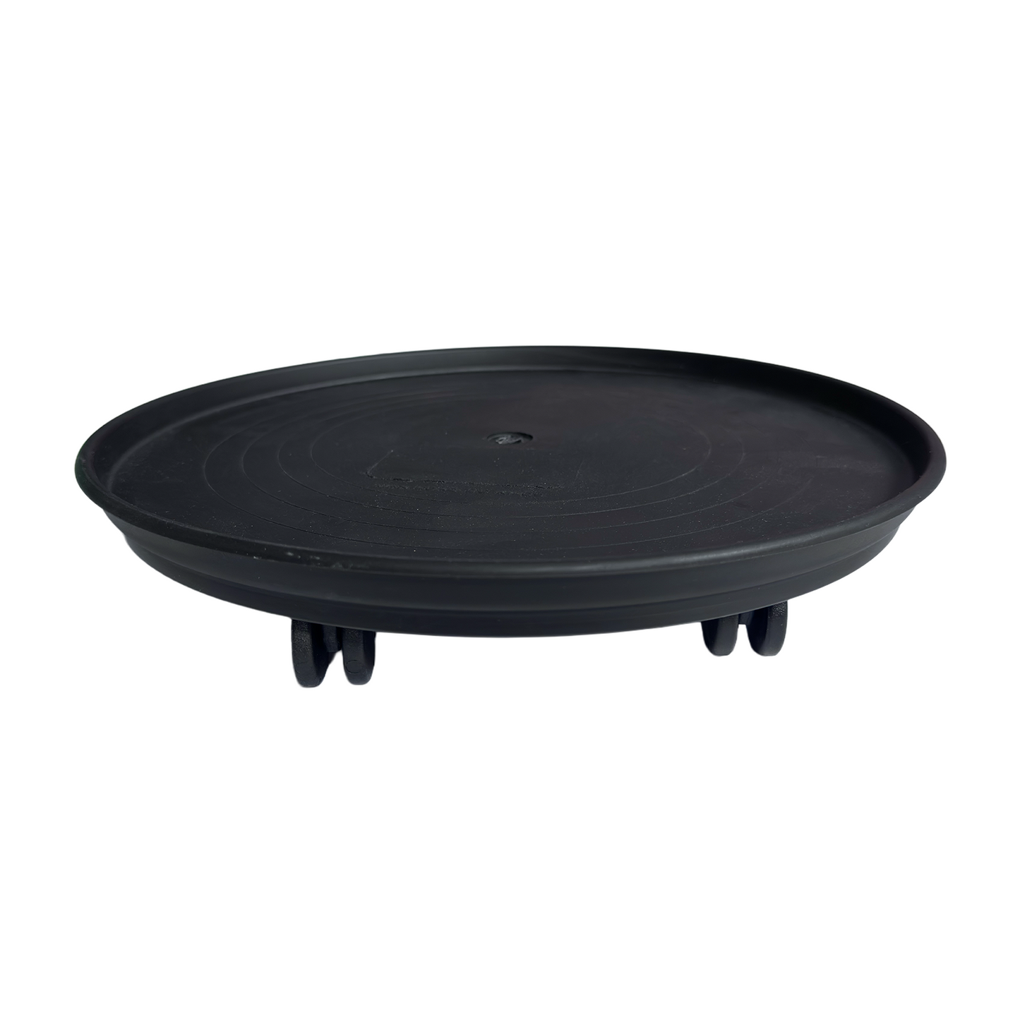 Patio Pot Trolley Set of 2 – Black – Medium 30 cm (20 kg) & Large 38 cm (50 kg) – Heavy Duty Plant Caddy