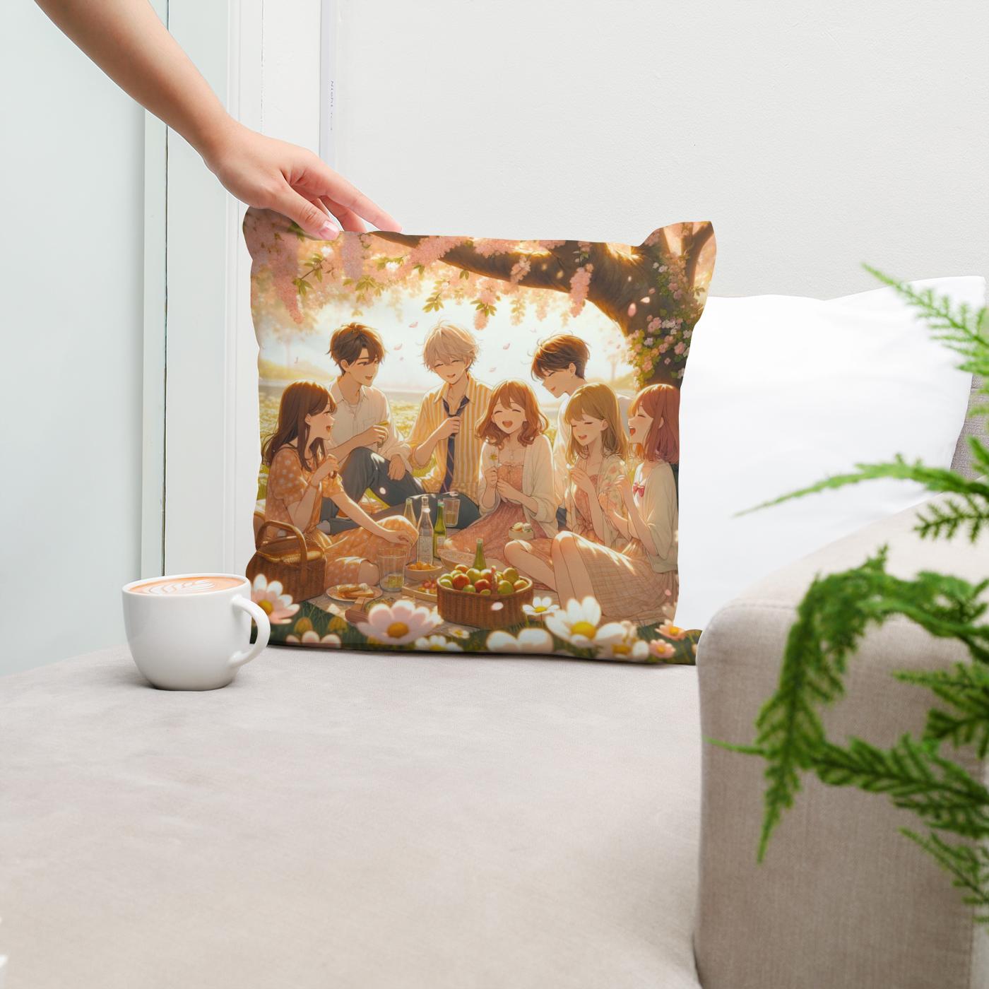 Meadow of Friendship Cotton Cushion
