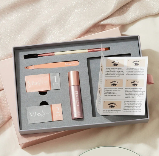 At-Home Brow Lamination Gift Kit with Tools & Aftercare Serum