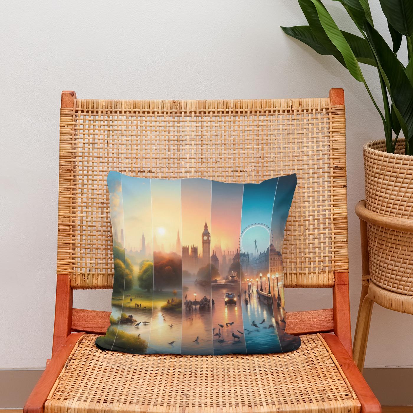 Destinations London Cotton Cushion