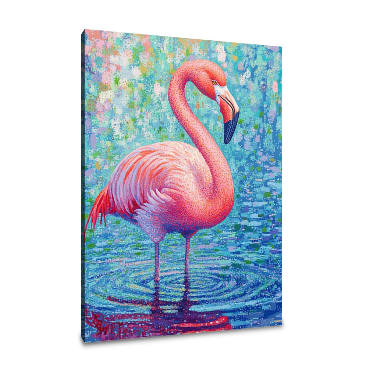 Flamingo Reflection Canvas