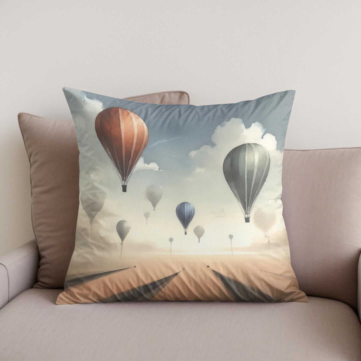 Ascend in Serenity Cotton Cushion