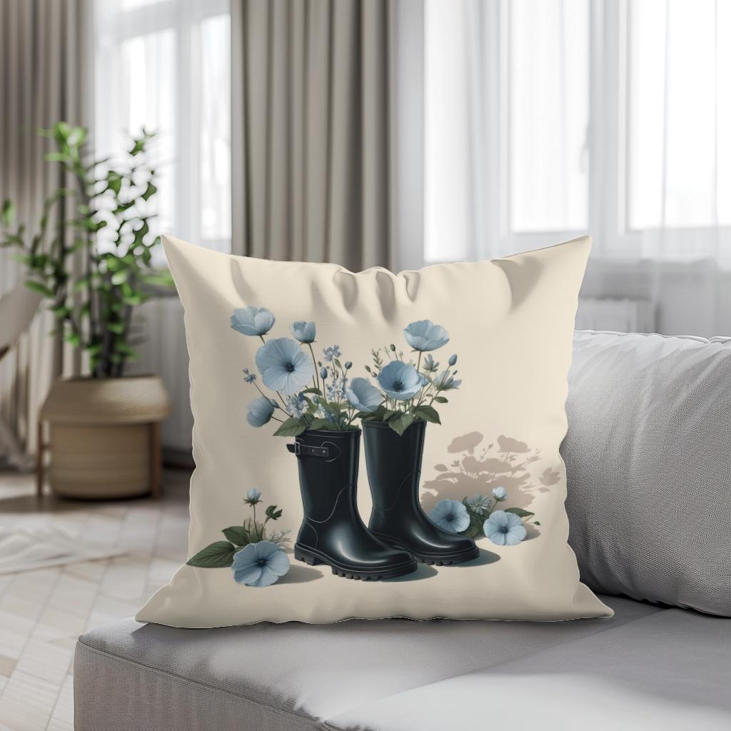 Spring's Gentle Steps Cotton Cushion