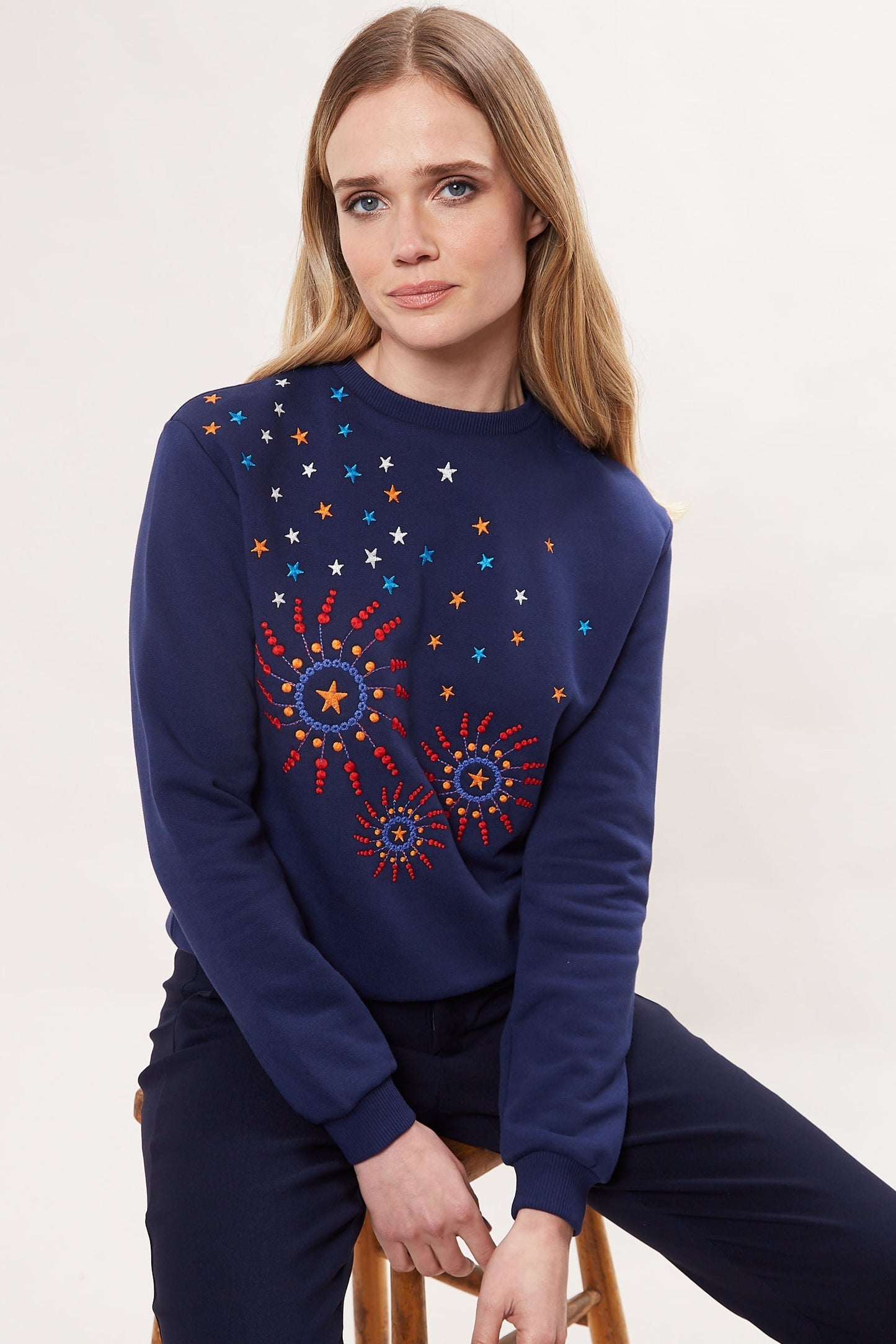 Louche Jan Firework Embroided Sweatshirt