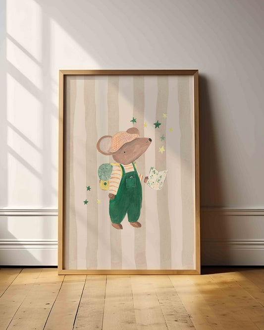 Adventure Awaits - Mouse Art Print