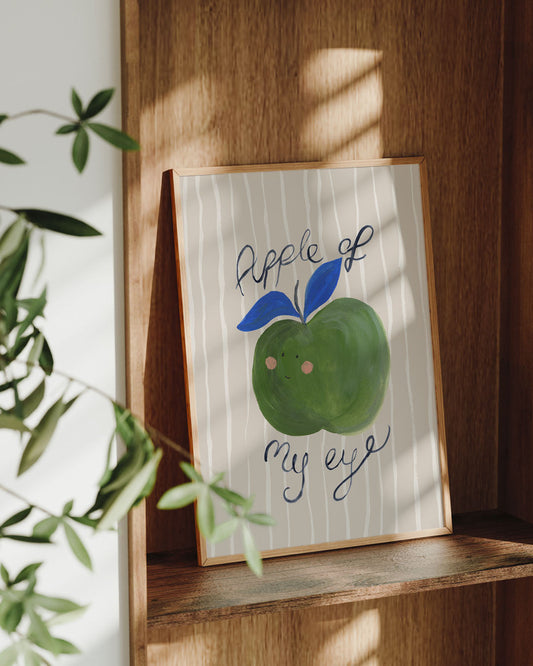 Apple Of My Eye- Food Art Print