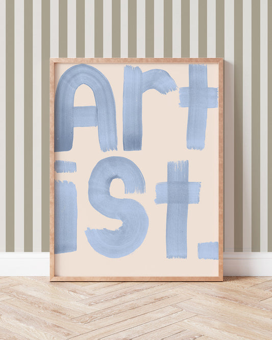 Artist Typography Print