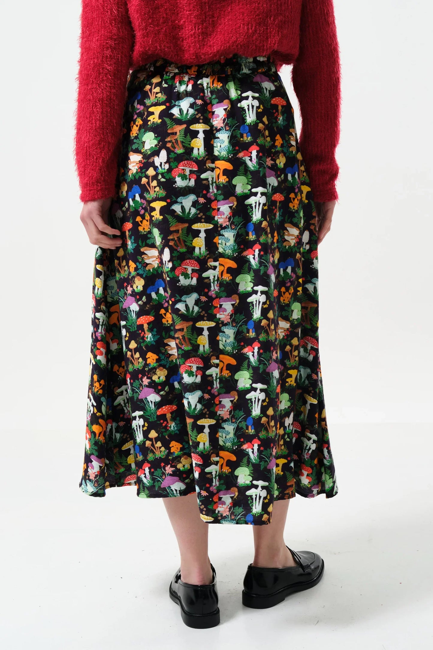 Lizea Toadstool Tales Print Midi Skirt