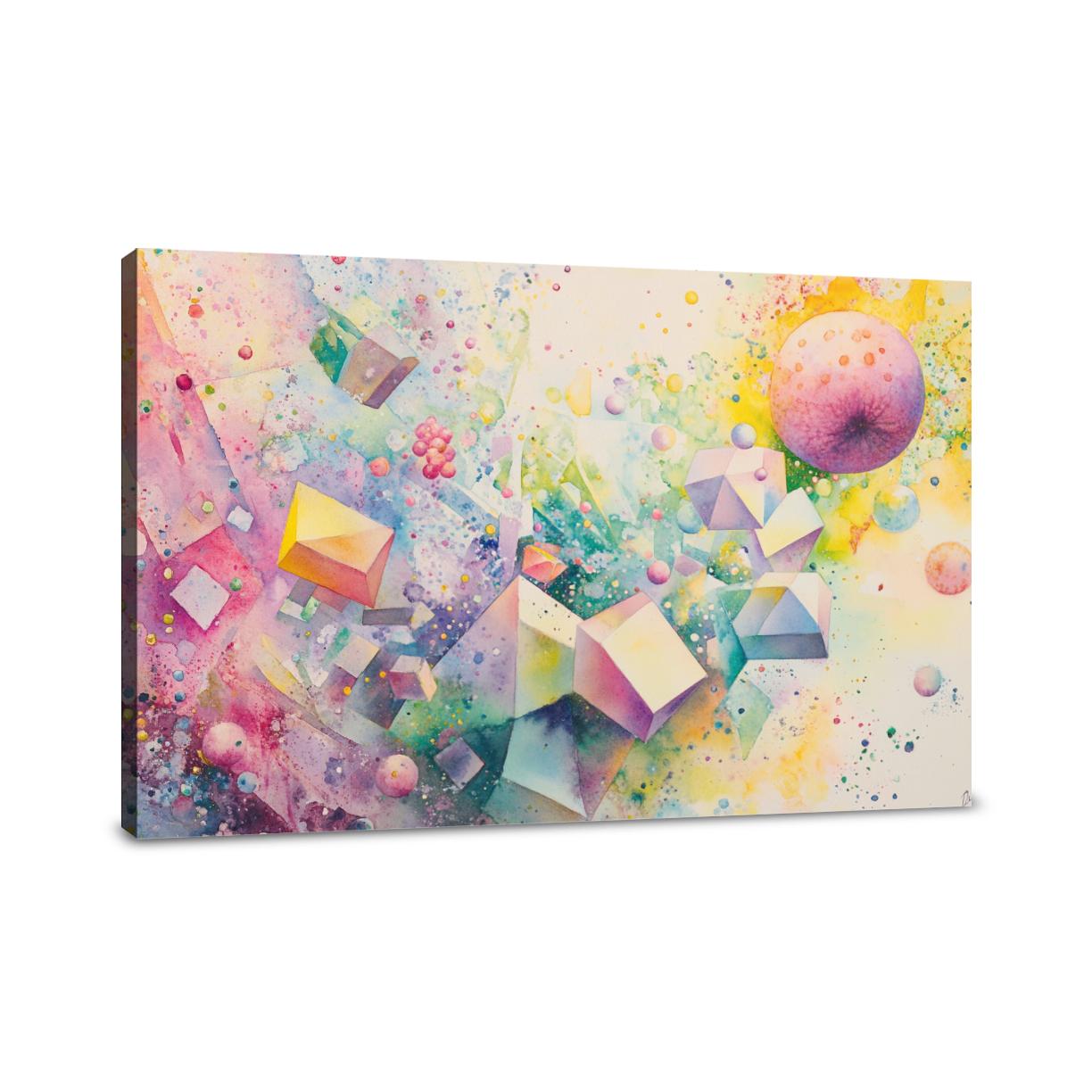 Dream Fruit Geometry Canvas