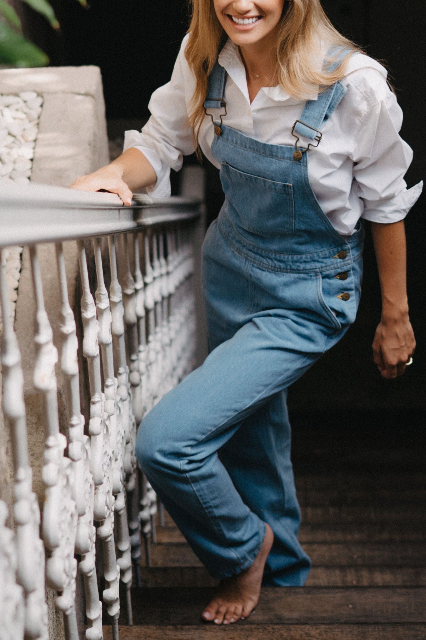Adult Vintage Denim Dungarees