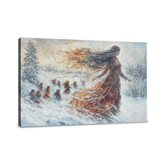 Nordic Mother Goddess Canvas