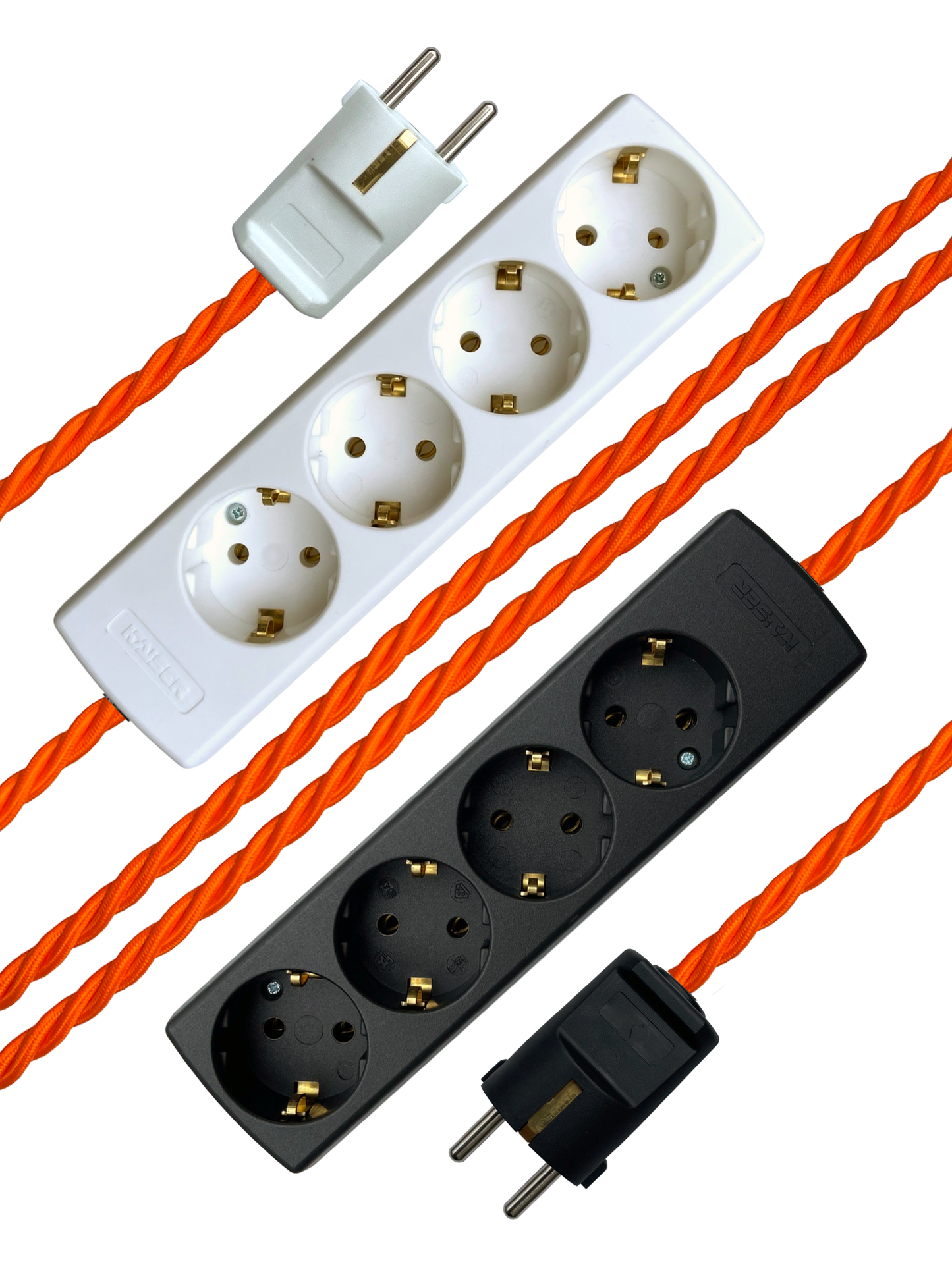 Pumpkin - Lola's Leads EU Fabric Extension Cable