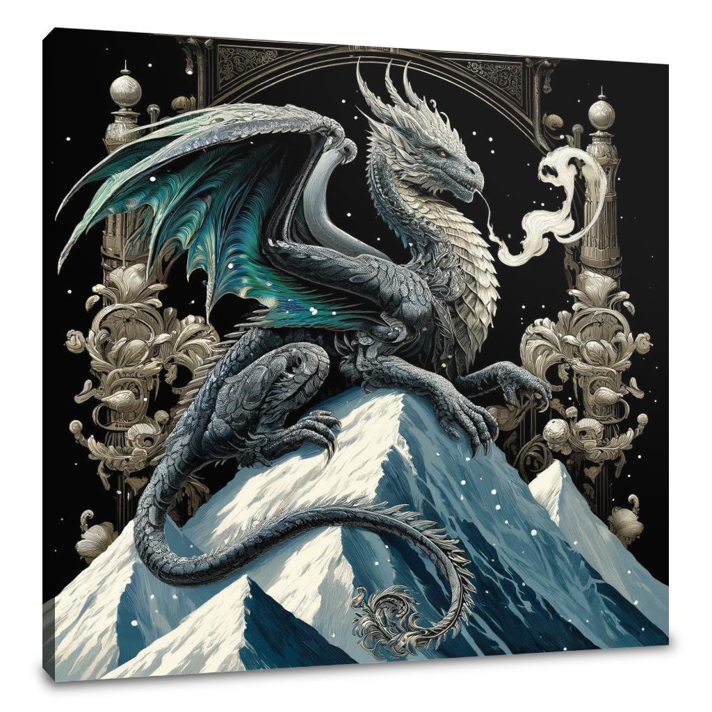 Mountain Majesty Dragon Canvas