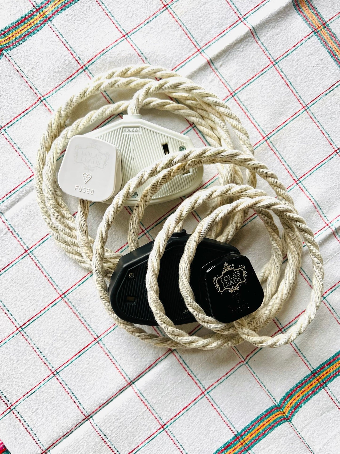 Porridge - Lola's Leads Fabric Extension Cable