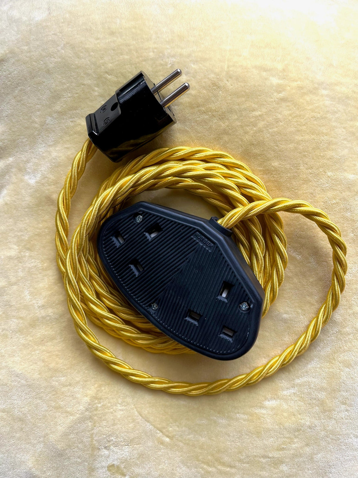 EU Travel Adaptor with Black 2 Sockets (Collective)