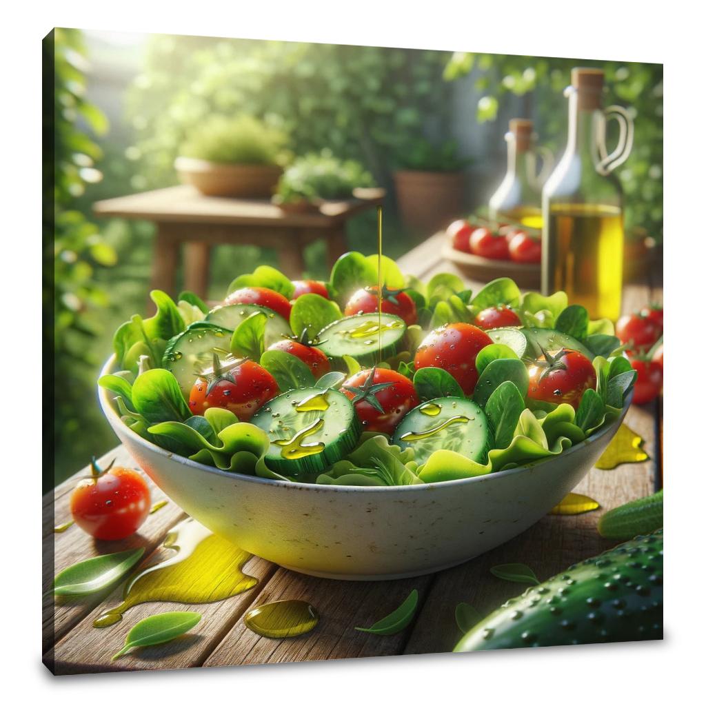 Garden Fresh Salad Canvas